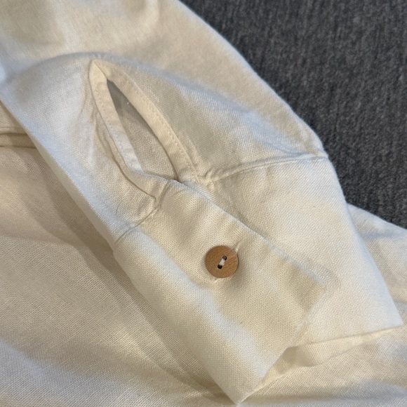 Zara Cream Button-Up Dress - Picture 4 of 9